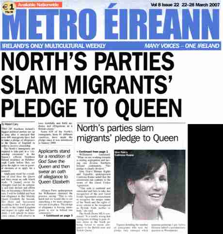 British impose queen pledge on ethnic minorites in North