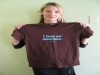 US womens rights activist Jennifer Baumgardner with a pro-choice t-shirt 