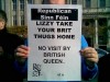 British Embassy picket , Dublin , Tuesday 29th March 2011 , 2pm - 4pm.