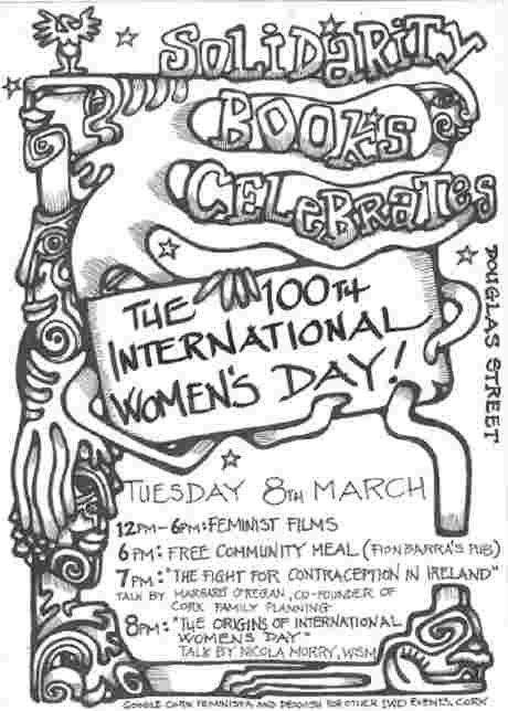 Solidarity Books poster for International Womens Day
