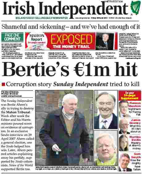 The story you won't read in Irish Independent on 23 March 2012 - but they know it's true