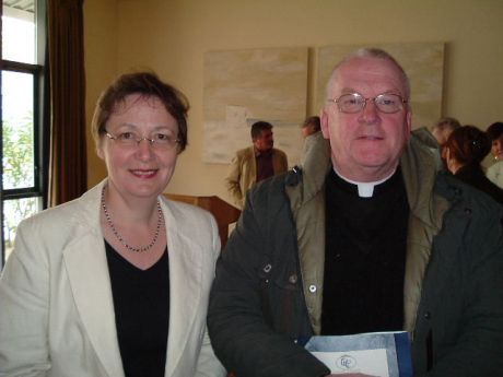 Bairbre De Brun and Archbishop Michael D Hynes