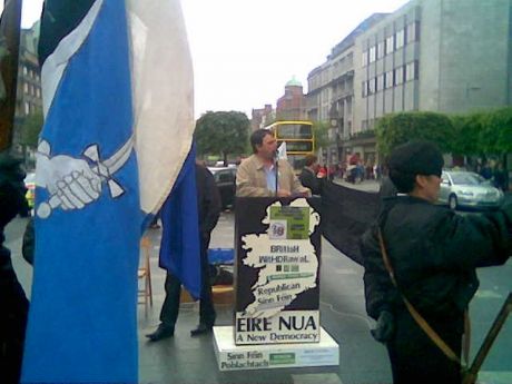RSF Vice President , Fergal Moore , at the Dublin Rally on Saturday 7th May 2011.