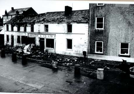 A Third up close picture of the bomb damage, ,copyright the owner