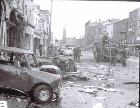 Another view of Parnell Street in 1974 after the bombing, copyright the owner