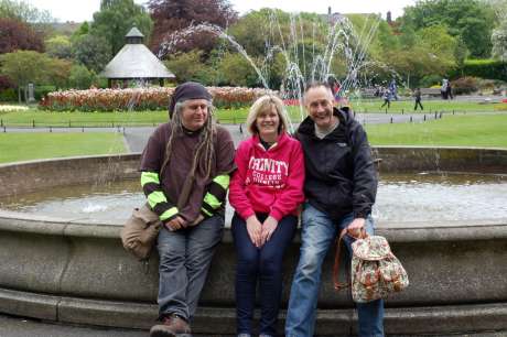 Ciaron, Sharon and Joe at St. Stephen's Green