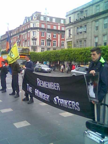 RSF hunger-strikers rally, Dublin, Saturday 3rd May 2014.