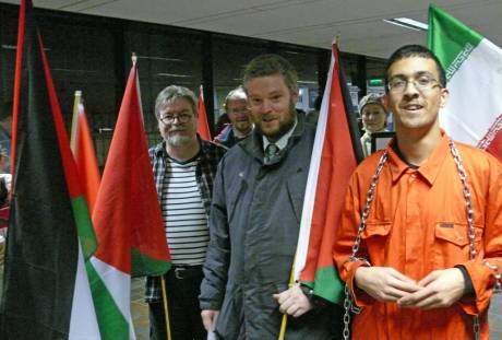 Galway City Councillor, Niall O'Brolchain (Greens), a strong friend of Palestine and anti-war activist and noted writer Fred Johnson