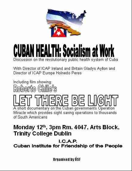 Cuban Health: Socialism at Work