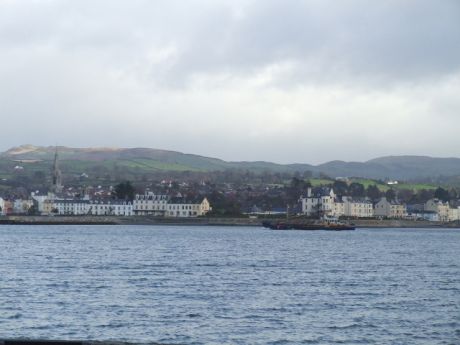 A steamer makes its way to Warrenpoint port 231108