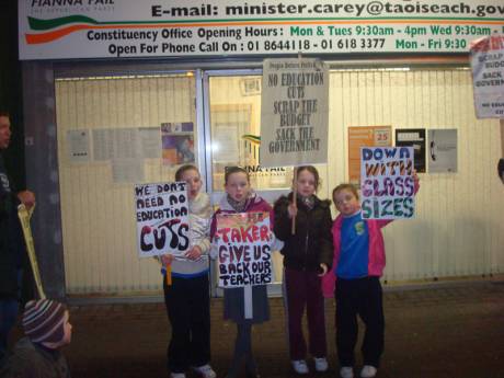 Part of Last Thursday's Protest in Finglas