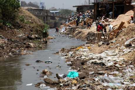 Nairobi River which is now a stream is the focus of ths newsreel