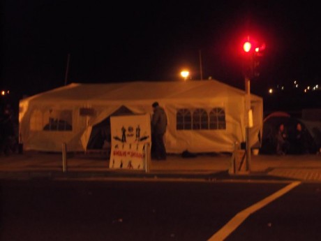 #OccupyWaterford have a fancy gazebo too