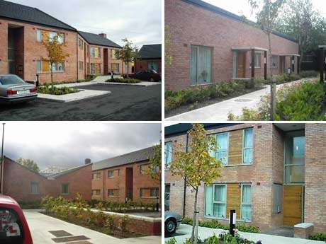 New housing development at Bulfin Court - excellent example of social housing working in a community