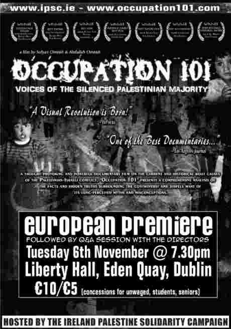 Multi-award winning documentary, Occupation 101