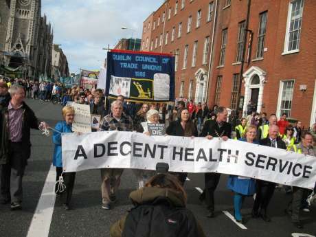 Front of the demonstration