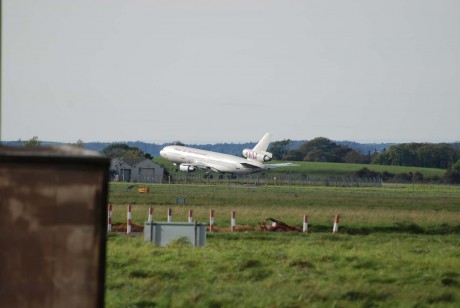 OMNI  AIR troop carrier takes off from Shannon