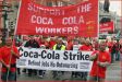 Strikers and supporters march in Dublin today