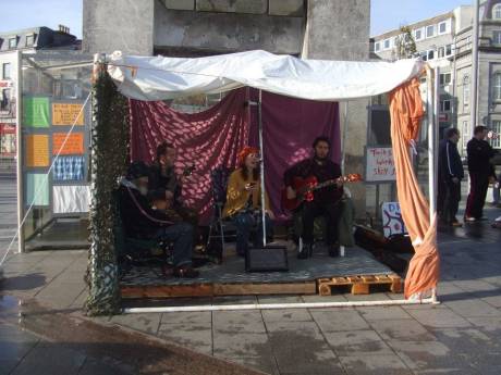 Occupy Galway: the weather proof stage