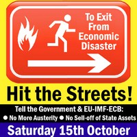 To Exit from Economic Disaster.... HIT THE STREET Oct 15th