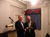 Pat Rabbitte presents the Jim Kemmy award to Vincent Mc Grath