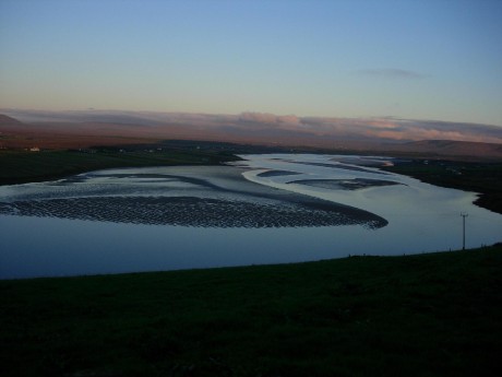 The view from the new Rossport Solidarity house (it is strongly suspected the pipeline is planned to go down the estuary)