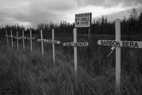 The Ogoni Nine Memorial - Ballinaboy, Co. Mayo. (pic) Michael Gallagher