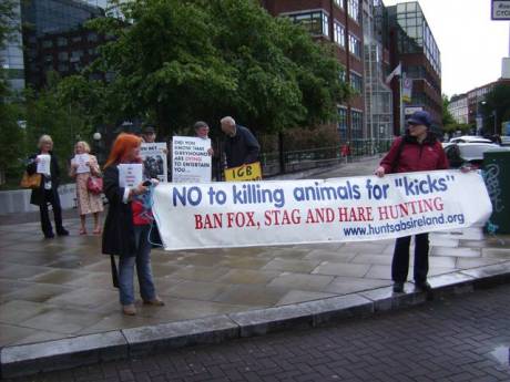 Campaigners draw attention to bloodsports cruelty